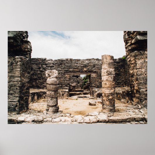 Mayan Ruins in Tulum, Mexiko Poster (Vorne)