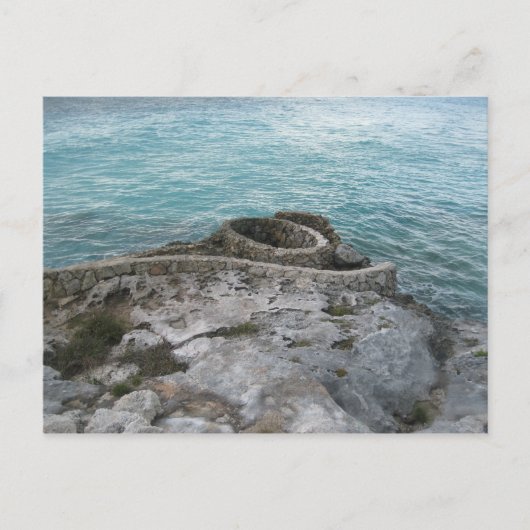 Mayan Ruins, Isla Mujeres, Mexiko Postkarte (Vorderseite)