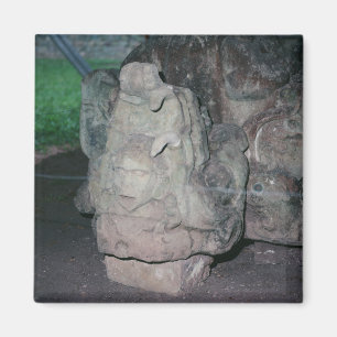 Mayan Ruins N.W. Honduras Foto Designed Color Magnet
