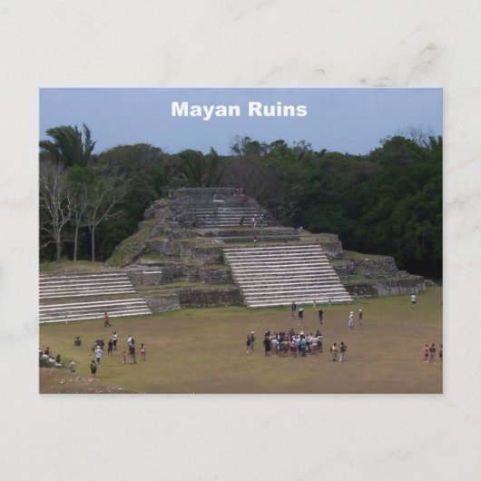 Mayan Ruins Postkarte (Vorderseite)
