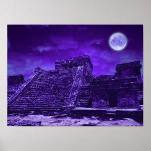 Mayan Ruins Tulum Mexiko Poster