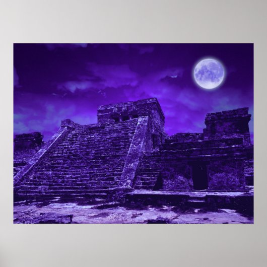 Mayan Ruins | Tulum Mexiko Poster (Vorne)