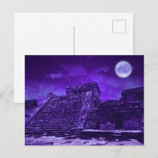 Mayan Ruins | Tulum Mexiko Postkarte (Vorne/Hinten)