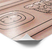 Mayan Scribe Fotodruck (Ecke)