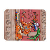 Mayan Scribe Magnet (Horizontal)