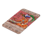 Mayan Scribe Magnet (Linke Seite)