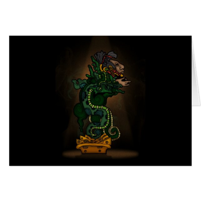 Mayan Serpent God (Vorderseite (Horizontal))