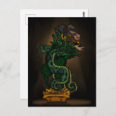 Mayan Serpent God Postkarte (Vorne/Hinten)
