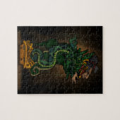 Mayan Serpent God Puzzle (Horizontal)