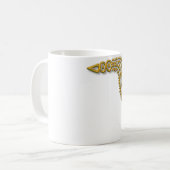 Mayan Serpent-gold Kaffeetasse (Vorderseite Links)