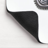 Mayan Serpent - Schwarz und Silber Mousepad (Ecke)