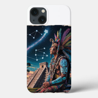 Mayan Shaman Stargazer | Kalender und Glyphen Case-Mate iPhone Hülle