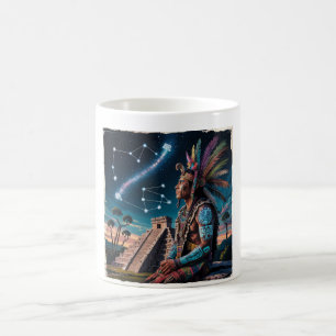 Mayan Shaman Stargazer Tasse   Jungle Warrior