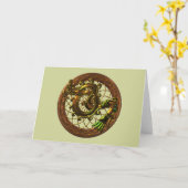 Mayan Snake Karte (Gelbe Blume)