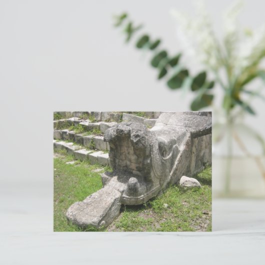 Mayan Snake Postkarte (Stehend Vorderseite)