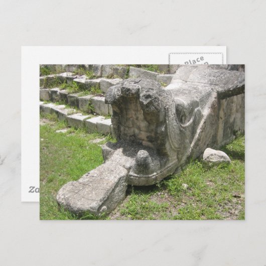 Mayan Snake Postkarte (Vorne/Hinten)