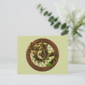 Mayan Snake Postkarte (Stehend Vorderseite)