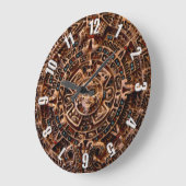 Mayan Sun Calendar Aztec Mexico History Clock Große Wanduhr (Winkel)