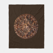 Mayan Sun Calendar Fleecedecke (Vorderseite)