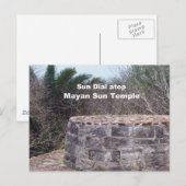 Mayan Sun Dial Postkarte (Vorne/Hinten)