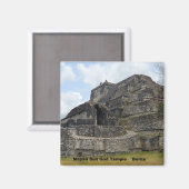 Mayan Sun God Temple, Belize Magnet (Vorderseite/Rückseite)