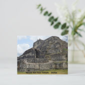 Mayan Sun God Temple, Belize Postkarte (Stehend Vorderseite)