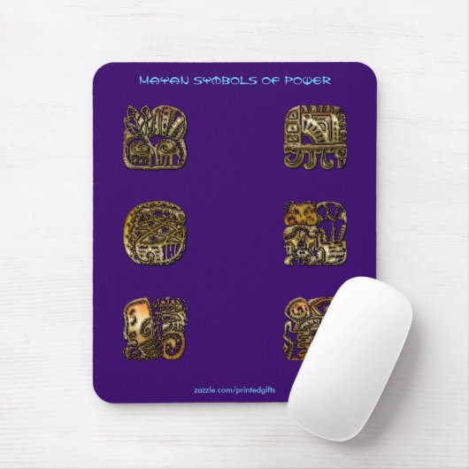MAYAN-Symbole für Power Mousepad (Mit Mouse)