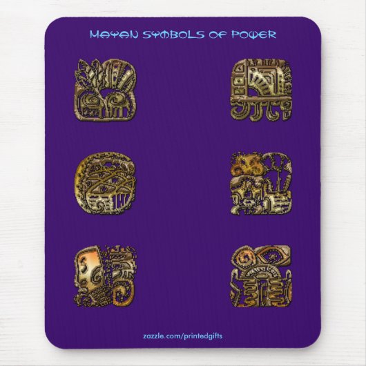 MAYAN-Symbole für Power Mousepad (Vorne)