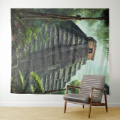 Mayan-Tempel-Tapete Wandteppich (Beispiel (Horizontal))