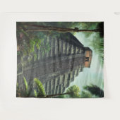 Mayan-Tempel-Tapete Wandteppich (Vorderseite (Horizontal))