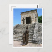 Mayan Temple Postkarte (Vorne/Hinten)