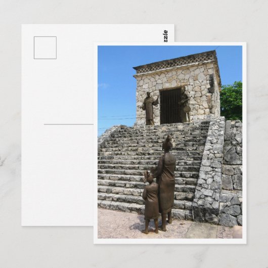 Mayan Temple Postkarte (Vorne/Hinten)