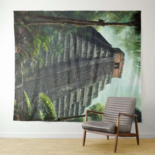 Mayan Temple Tapestry Wandteppich (Beispiel (Horizontal))