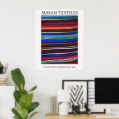 Mayan Textiles Pure Native American Poster (Heimbüro)