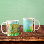 Mayan Turquoise & Golden Misty Sky Kaffeetasse