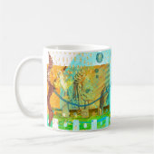 Mayan Turquoise & Golden Misty Sky Kaffeetasse (Links)