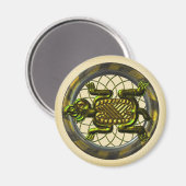 Mayan Turtle Magnet (Vorderseite/Rückseite)