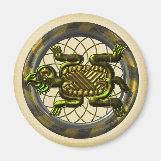 Mayan Turtle Magnet (Vorne)