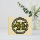 Mayan Turtle Postkarte (Stehend Vorderseite)
