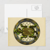 Mayan Turtle Postkarte (Vorne/Hinten)