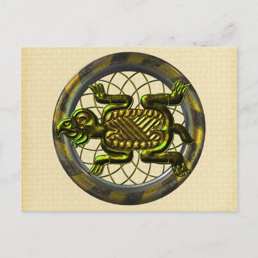 Mayan Turtle Postkarte (Vorderseite)