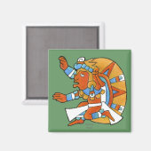 Mayan Warrior v.1 Magnet (Vorderseite/Rückseite)