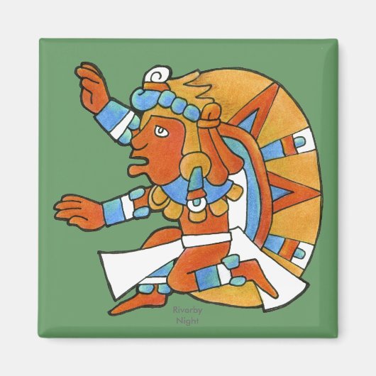 Mayan Warrior v.1 Magnet (Vorne)