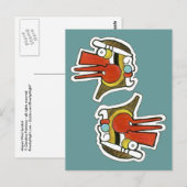 Mayan Wind Symbol Postkarte (Vorne/Hinten)