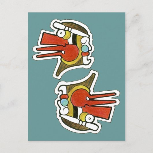 Mayan Wind Symbol Postkarte (Vorderseite)