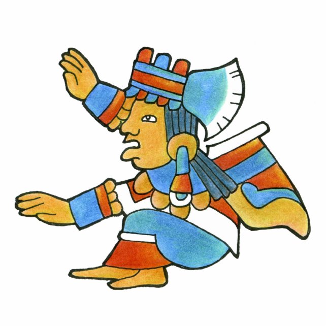 Mayan Woman Fotoskulptur Magnet (Vorne)