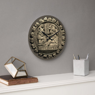 Mayanische Kunst Große Wanduhr