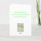 Mayapple danke Ihnen für die Geschenkkarte (Rückseite)