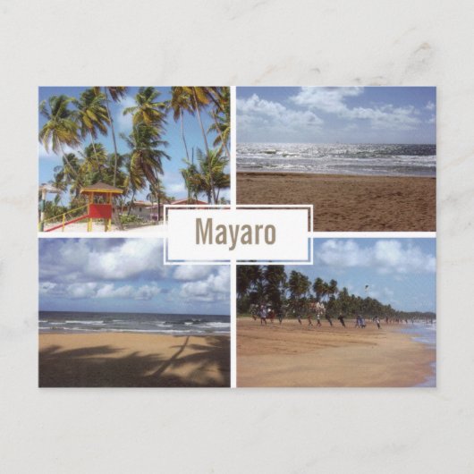 Mayaro Beach Collage (Multi-View) Postkarte (Vorderseite)