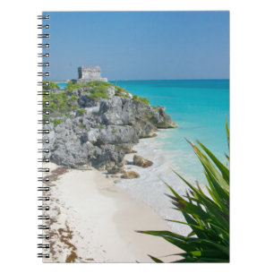 Mayaruinen am Strand in Tulum Notizblock